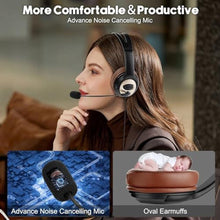 Load image into Gallery viewer, USB Headset with Noise Cancellation Microphone, Over-Ear Stereo USB Computer Headphones with Mic for Office Call Center Work Teams Zoom Webex Google Meet Conference Dictation Telework, GDUC_6137
