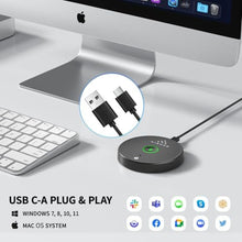 Load image into Gallery viewer, USB Microphone No Speaker,Desktop Computer Mic, Mute Button with LED Indicator,AI Noise Reduction,Plug &amp; Play Omnidirectional External Microphone for Laptop,for Online Calls/Class/Recording Video_2310

