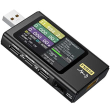 Load image into Gallery viewer, USB Tester 4-28V 7A LCD USB A&amp;C Voltage Current Power Tester Multimeter, Fast Charge Detection Trigger Capacity Ripple Measurement, PD2.0/PD3.0,QC2.0/QC3.0, multicolor_1
