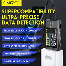 Load image into Gallery viewer, USB Tester 4-28V 7A LCD USB A&amp;C Voltage Current Power Tester Multimeter, Fast Charge Detection Trigger Capacity Ripple Measurement, PD2.0/PD3.0,QC2.0/QC3.0, multicolor_8759
