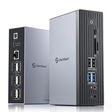 Load image into Gallery viewer, UtechSmart 3 Monitor 18 in 1 Docking Station 4K@60Hz Thunderbolt 3/4 USB-C Windows &amp; MacBook Grey_1
