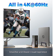 Load image into Gallery viewer, UtechSmart 3 Monitor 18 in 1 Docking Station 4K@60Hz Thunderbolt 3/4 USB-C Windows &amp; MacBook Grey_1749
