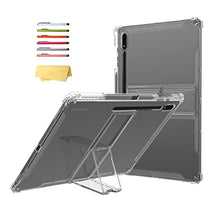 Load image into Gallery viewer, UUcovers Clear Stand Back Case for Samsung Galaxy Tab S9 Tablet 11 inch (2023 Release) (SM-X710/ X716B/ X718U) with S Pen Holder/Kickstand Anti-Fall Transparent Soft TPU Back Shockproof Cover, Clear_1
