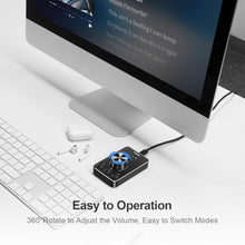 Load image into Gallery viewer, VAYDEER Volume Control Knob with One-Click Mute Function and 3 Volume Control Modes, USB Volume Knob Multimedia Controller for Win 7/8/10/Mac, Gift for Festivals Loved Ones, black_5879
