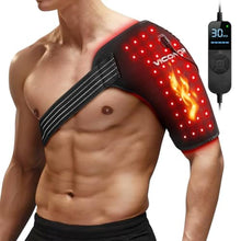 Load image into Gallery viewer, Viconor Red Light Therapy for Shoulder Pain Relief, Infrared Light Therapy for Body, Improve Joint Muscle, 660nm &amp; 850nm Red Light Heated Shoulder Wrap with Massage, Black1_1
