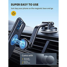 Load image into Gallery viewer, VICSEED Magnetic Phone Holder for Car [6 Strongest N55 Magnets] Phone Mount for Car [Perfect Viewing Angle] Dashboard Windshield Cell Phone Holder Car Compatible with iPhone 14 Pro Max All Phones, Black_2842
