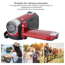 Load image into Gallery viewer, Video Camera Camcorder, 1080P 16MP DV Camera Vlogging Recorder, 2.7in TFT 270 Degree Rotatable 16X Zoom Digital Camera for Teens Students Boys Girls Gift (Red)_4028
