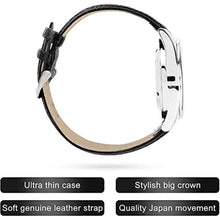 Load image into Gallery viewer, ViLoSa English Talking Watch Speaks The Time, Date or Alarm time for Elderly, Impaired Sight or Blind. White Face-Black Numbers with Stainless Expand Strap_322
