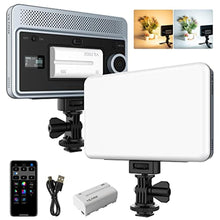 Load image into Gallery viewer, VILTROX 18W LED Video Light, CRI 95+ 2800-6800K On Camera Light Panel for Pictures Video Recording, App Control Soft Key Light Dimmable Photo Light for Outdoor Photography Live Streaming Zoom Calls, VILTROXBLightWAppControl_1
