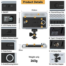 Load image into Gallery viewer, VILTROX 18W LED Video Light, CRI 95+ 2800-6800K On Camera Light Panel for Pictures Video Recording, App Control Soft Key Light Dimmable Photo Light for Outdoor Photography Live Streaming Zoom Calls, VILTROXBLightWAppControl_2757
