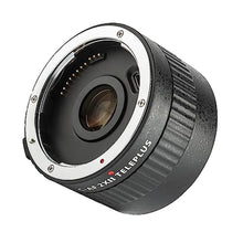 Load image into Gallery viewer, VILTROX Auto Focus 2X Teleconverter Extender Converter for Canon EF Mount Super Telephoto Lens 135mm f/2L,200mm,300mm,400mm,600mm,70-200mm,100-400mm and DSLR Camera 5DII 80D 760D 7D,Black_1
