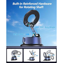 Load image into Gallery viewer, VIPWISE Magnetic Phone Holders for Your Car [89+LBS Suction &amp; 3200gf Magnetic] 360 Adjustable Magsafe Car Phone Mount, Vacuum Suction Cup Car Mount for iPhone 17 Pro Max 16 15 14 13 12 Air Plus, Blackblue_191

