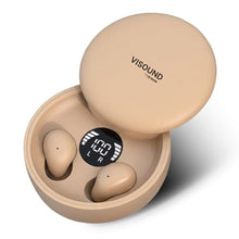 Load image into Gallery viewer, VISOUND Air Skin Tones Invisible Earbuds for Small Ears - Wireless Bluetooth 5.4, Skin-Matching Mini Stemless Ear Buds, IPX5 Waterproof, Crystal Clear Calls (Soft Sand), SoftSand_1
