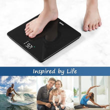 Load image into Gallery viewer, Vitafit Scale for Body Weight, Accuracy 0.1lb by Our Professional Scale Factory Since 2001, Digital Bathroom Weight Scale LED and Step On, 3xAAA Battery Included, 400lb/182kg, Spray Silver Black, ScaleSpraySilverBlacklb_1646
