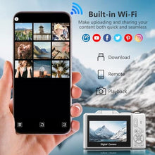 Load image into Gallery viewer, VJIANGER 4K Digital Camera, Vlogging Camera with 180 Flip Screen, YLWCWhite_561
