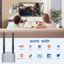 Load image into Gallery viewer, VJZFA Wireless Display Adaptor - 1080p Wireless HDMI Display Dongle Adapter, Plug and Play, for Laptop, PC, Smartphone to HDTV Projector Monitor, brown_6481
