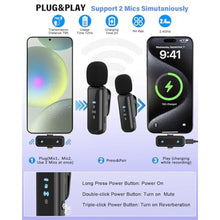 Load image into Gallery viewer, Vlogging Kit for iPhone/Android, YouTube Starter Kit with Wireless Microphone/Camera Tripod/Flexible Tripod/RGB Fill Light, Content Creator Essentials Kits for TikTok Vlog Video Recording, black_446

