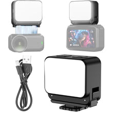 Load image into Gallery viewer, Vlogging Light for DJI Osmo Nano, Magnetic Mini LED Action Camera Video Light Accessories, Quick Release Cold Shoe Adapter Photography LED Fill Light for Vlog Selfie Video Recording_1
