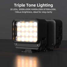 Load image into Gallery viewer, Vlogging Light for DJI Osmo Nano, Magnetic Mini LED Action Camera Video Light Accessories, Quick Release Cold Shoe Adapter Photography LED Fill Light for Vlog Selfie Video Recording_408

