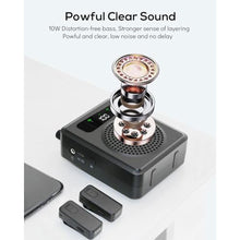Load image into Gallery viewer, Voice Amplifier for Teachers Portable Lavalier Microphone and Speaker, Black_93
