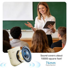 Load image into Gallery viewer, Voice Amplifier for Teachers with Wireless Lavalier Lapel Microphone, Portable Bluetooth Microphone &amp; Speaker, Magnetic Charging Bullhorn Megaphone for Classroom, Meetings, Yoga (Skin Tone), SkinTone_651
