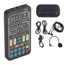 Load image into Gallery viewer, Voice Changer Set, I9 Multifunction Portable Recording Mini Sound Card, 8 Different Sounds, High Device Compatibility, for Game Music Recording, Phone Computer Sound Changer(English Version)_1
