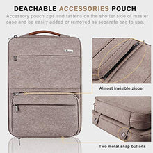 Load image into Gallery viewer, Voova 14-15.6 Inch Laptop Sleeve Carrying Case Special Design Computer Bag with Detachable Accessory Pocket Compatible with MacBook Pro 15 16, Surface Book 2/Laptop 3 15 Chromebook, Waterproof, Khaki_631
