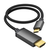 Load image into Gallery viewer, Vorothin Short USB C to HDMI Cable 4K 1.5FT, Slim Type-C to HDMI Cable, Grey_1
