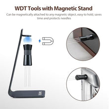 Load image into Gallery viewer, VOURMIO WDT Tool - Coffee Distribution Tool with Magnetic Stand, Adjustable Range Espresso Stirrer, 304 Stainless Steel 6 Needles 0.4mm and 6 Extra Needles 0.25mm, Black_5763
