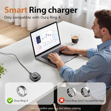 Load image into Gallery viewer, VOVELF Compatible with Ring Gen 4 Size 8 Charger,Fast Charging Dock and USB-C Cable - Ring Gen 4 Must-Haves for Users (Black, Size 8)_1626
