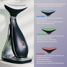 Load image into Gallery viewer, VRAIKO Lily Neck Face Massager, Skin Rejuvenation Beauty Massager, 3-in-1 at-Home Facial Spa Tool, Lifting, Toning and Tightening for a Radiant Appearance (Space Black), SpaceBlack_6192
