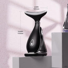 Load image into Gallery viewer, VRAIKO Lily Neck Face Massager, Skin Rejuvenation Beauty Massager, 3-in-1 at-Home Facial Spa Tool, Lifting, Toning and Tightening for a Radiant Appearance (Space Black), SpaceBlack_6195
