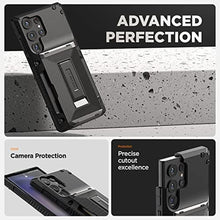 Load image into Gallery viewer, VRS DESIGN Damda Glide Hybrid Phone Case for Galaxy S23 Ultra Case, Sturdy Functional Case Compatible with Galaxy S23 Ultra 6.8' (2023) Groove Black_1726
