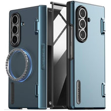 Load image into Gallery viewer, VRS DESIGN Terra Guard Modern for Galaxy Z Fold 7 (2025) Magnetic Phone Case with Built-in Screen Protector, Rugged Dual Layer Protection &amp; Spring-Loaded Hinge Cover (Ice Blue), IceBlue_1
