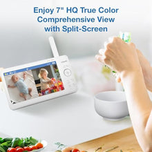 Load image into Gallery viewer, VTech Baby Monitor No WiFi, 2 Cameras, 7" IPS Split Screen, 5000mAh 12Hr Battery, 360 PTZ, 4X Zoom, Night Vision | Advanced HQ Max Twin, TwinWhite_2775
