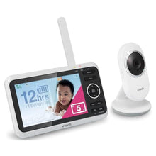 Load image into Gallery viewer, VTech Baby Monitor, No WiFi 5" Color Screen, 12-Hour Battery, Night Vision, Temperature Sensor, 2-Way Talk, Lullabies, 1000ft Range | VM350_1
