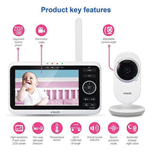 Load image into Gallery viewer, VTech Baby Monitor, No WiFi 5" Color Screen, 12-Hour Battery, Night Vision, Temperature Sensor, 2-Way Talk, Lullabies, 1000ft Range | VM350_1578
