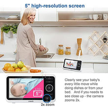 Load image into Gallery viewer, VTech Baby Monitor, No WiFi 5" Color Screen, 12-Hour Battery, Night Vision, Temperature Sensor, 2-Way Talk, Lullabies, 1000ft Range | VM350_1580
