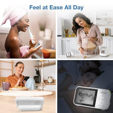 Load image into Gallery viewer, VTech Baby Monitor No WiFi with 2 Cameras 19-Hour Battery, Patrol Mode for Twins &amp; Two Rooms, 1000ft Range, Auto Night Vision, Two-Way Talk, Temperature Sensor | VM819-2, White_787
