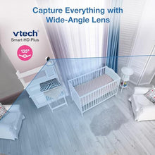 Load image into Gallery viewer, VTech Smart WiFi Baby Monitor See Your Baby at Home or from Anywhere, 2K Camera, 5.5" Screen, 24X Zoom, Wide Angle, Night Vision, Night Light, Free App | Smart HD Plus, White_3979
