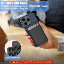 Load image into Gallery viewer, Wacanc Silicone AI Voice Recorder Case, Suction Cup Holder for PLAUD Note with Key Ring, Protective Case Compatible with PLAUD Note (Black)_1375
