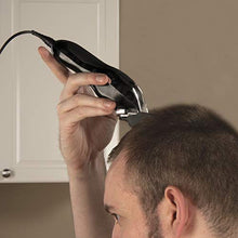 Load image into Gallery viewer, Wahl Clipper USA Deluxe Corded Chrome Pro, Complete Hair and Trimming Kit, Includes Corded Clipper, Cordless Battery Trimmer, and Styling Shears, for a Cut Every Time - Model 3029682, BlackSilver_8723
