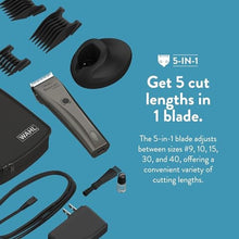 Load image into Gallery viewer, Wahl Professional Animal Bravura Pet, Dog, Cat, and Horse Corded/Cordless Clipper Kit, Gunmetal (#41870-0425)_2867
