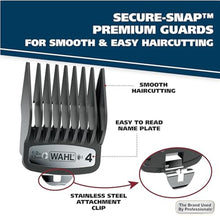 Load image into Gallery viewer, Wahl USA Elite Pro High-Performance Corded Home Haircut &amp; Grooming Kit for Men Electric Hair Clipper Model 3029684, Black_826
