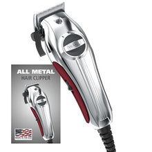 Load image into Gallery viewer, Wahl USA Pro Ultra Quiet High Torque Corded Hair Clipper for Ultra Quiet Operation and Cooler Operating Temperatures, Metal Housing with Bonus Hair Clipping Guard Caddy - Model 3000097, StainlessSteel_1
