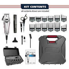 Load image into Gallery viewer, Wahl USA Pro Ultra Quiet High Torque Corded Hair Clipper for Ultra Quiet Operation and Cooler Operating Temperatures, Metal Housing with Bonus Hair Clipping Guard Caddy - Model 3000097, StainlessSteel_8527
