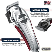 Load image into Gallery viewer, Wahl USA Pro Ultra Quiet High Torque Corded Hair Clipper for Ultra Quiet Operation and Cooler Operating Temperatures, Metal Housing with Bonus Hair Clipping Guard Caddy - Model 3000097, StainlessSteel_8528
