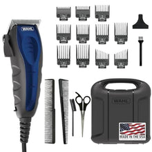 Load image into Gallery viewer, Wahl USA Self Cut Compact Corded Clipper Personal Haircutting Kit with Adjustable Taper Lever, and 11 Hair Clipper Guards for Clipping, Trimming &amp; Personal Grooming Model 3029683, GreyBlue_1
