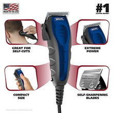 Load image into Gallery viewer, Wahl USA Self Cut Compact Corded Clipper Personal Haircutting Kit with Adjustable Taper Lever, and 11 Hair Clipper Guards for Clipping, Trimming &amp; Personal Grooming Model 3029683, GreyBlue_8091
