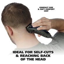 Load image into Gallery viewer, Wahl USA Self Cut Compact Corded Clipper Personal Haircutting Kit with Adjustable Taper Lever, and 11 Hair Clipper Guards for Clipping, Trimming &amp; Personal Grooming Model 3029683, GreyBlue_8092
